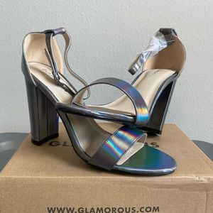 Never worn holographic heels